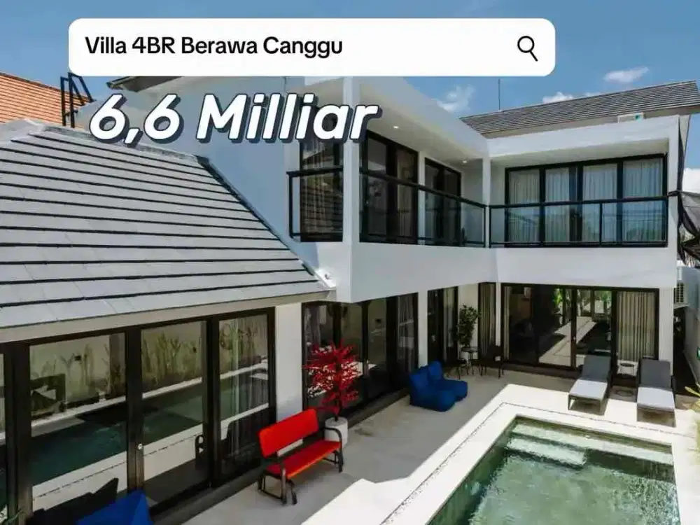 SALE Villa 4 Kamar Berawa Canggu SHM