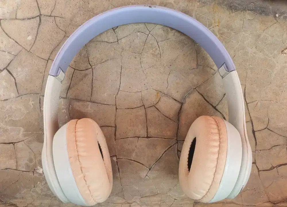 Headphone MINISO Macaron Fantasy model BF001 biru muda (Bluetooth)