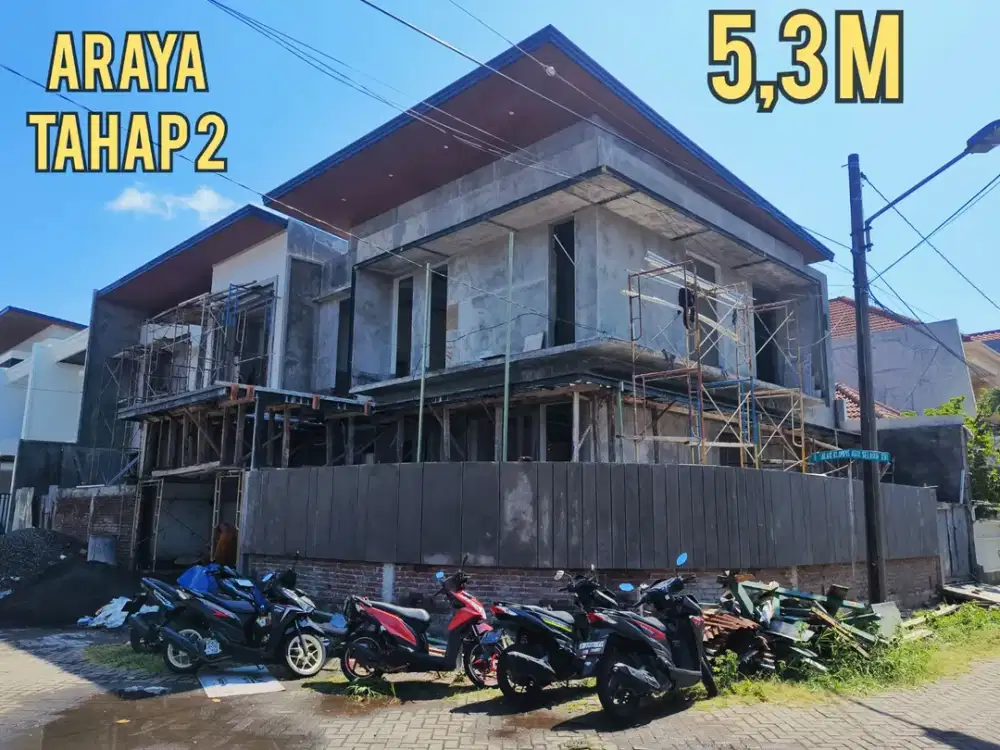 ‼BARU GRESS‼RUMAH HOOK MODERN TROPIS MEWAH ARAYA 2 GALAXY BUMI PERMAI SURABAYA TIMUR. DEKAT MERR, MANYAR, KLAMPIS, ITS, Dsb