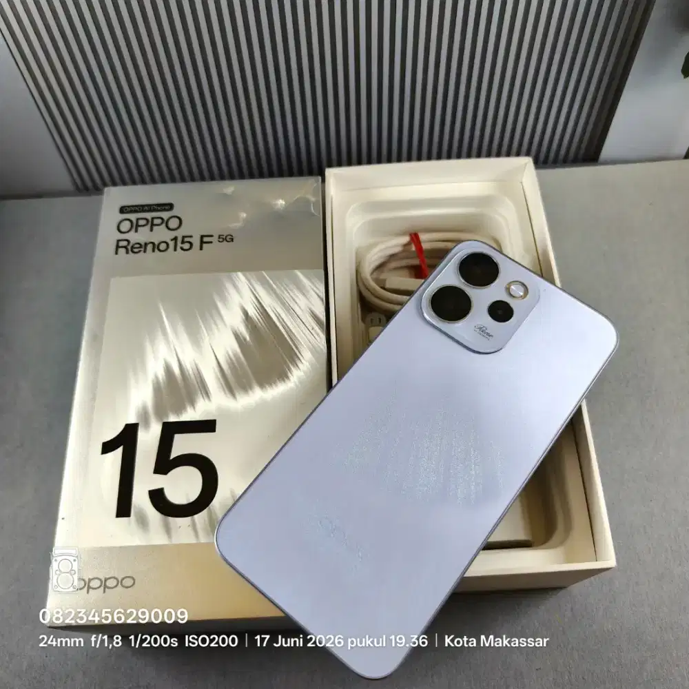 OPPO RENO 15F 5G 8/256 GB BEKAS RESMI