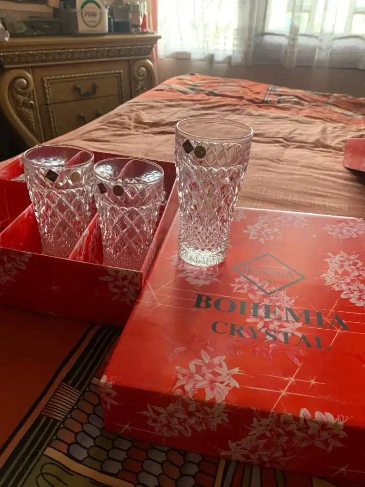 1 set Gelas crystal