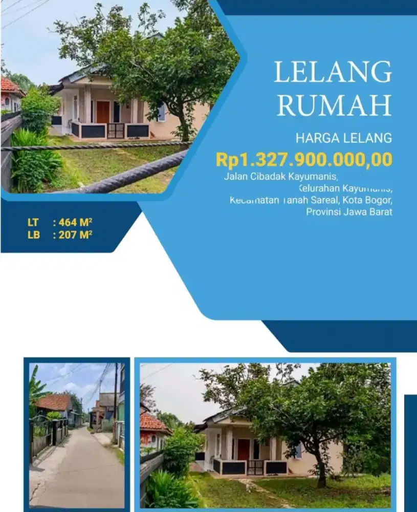 Dijual Rumah Jalan Cibadak Kayumanis Tanah Sareal Bogor
