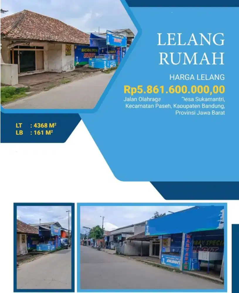 Dijual Rumah Jalan Olahraga Sukamantri Paseh Kab. Bandung