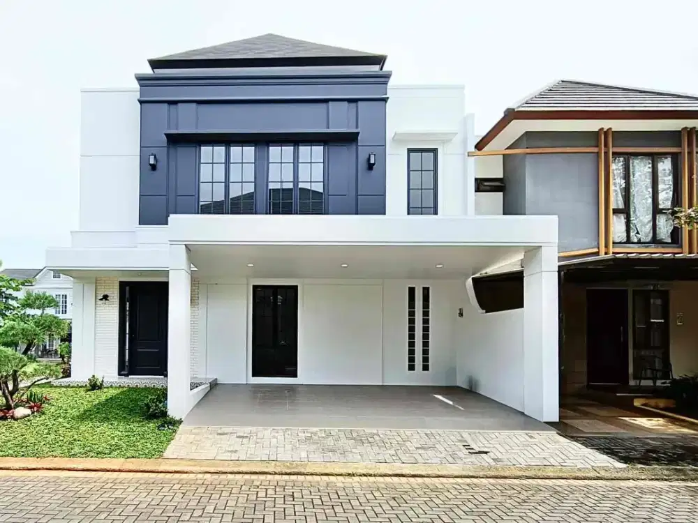 Di Jual Rumah Modern Minimalis Hoek dekat akses tol di BSD