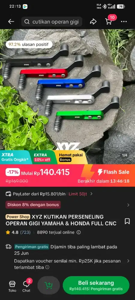 Operan gigi merk XYZ CNC