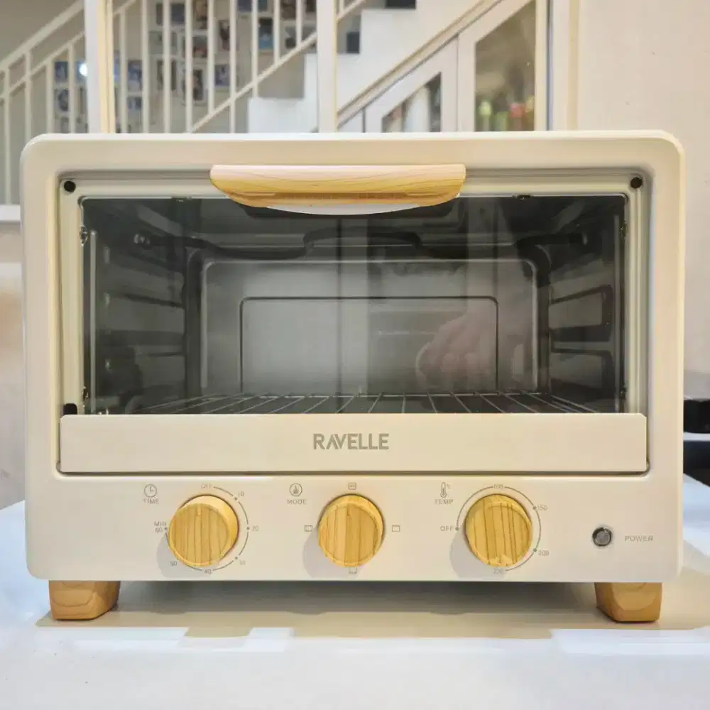 Ravelle Oven Listrik Toaster 20L - Korean Electric Oven - Cotton White