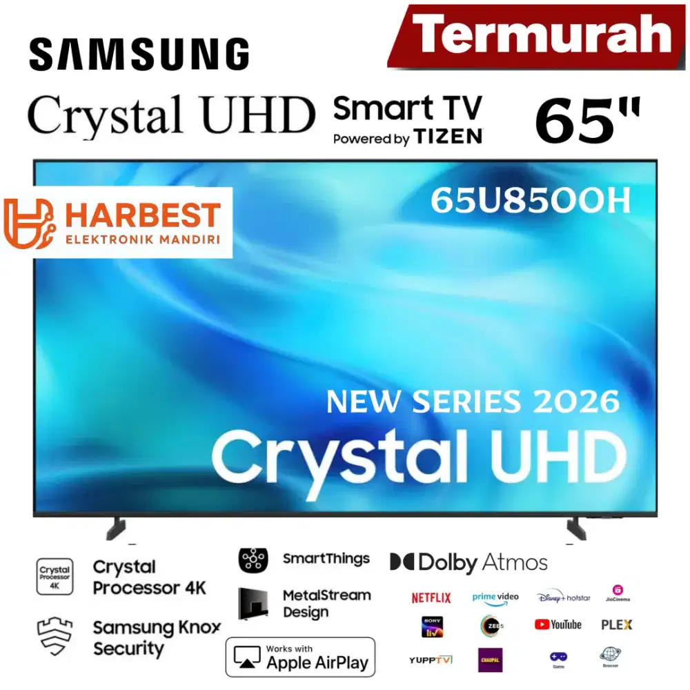 NEW 2026! SAMSUNG 65U8500H SMART TV 65 Crystal UHD Vision AI HDR10+