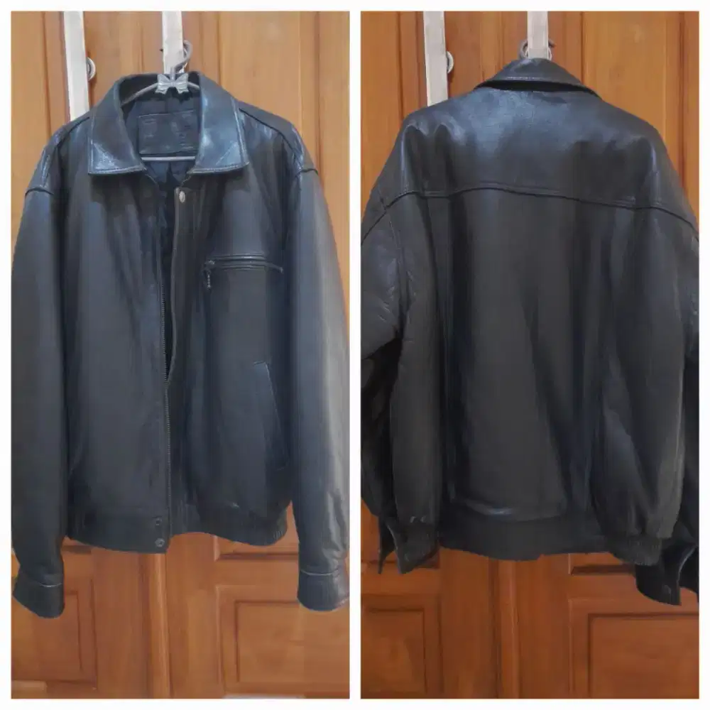 Jaket Kulit Black & Eiger Orange, Tas Polo