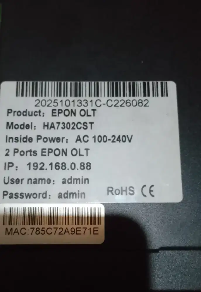 OLT HIOSO HA7302CST