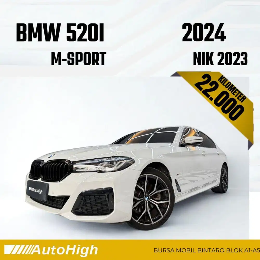 DP10% [Km22.000] 520i M-Sport 2023 White Reg 2024 #AUTOHIGH