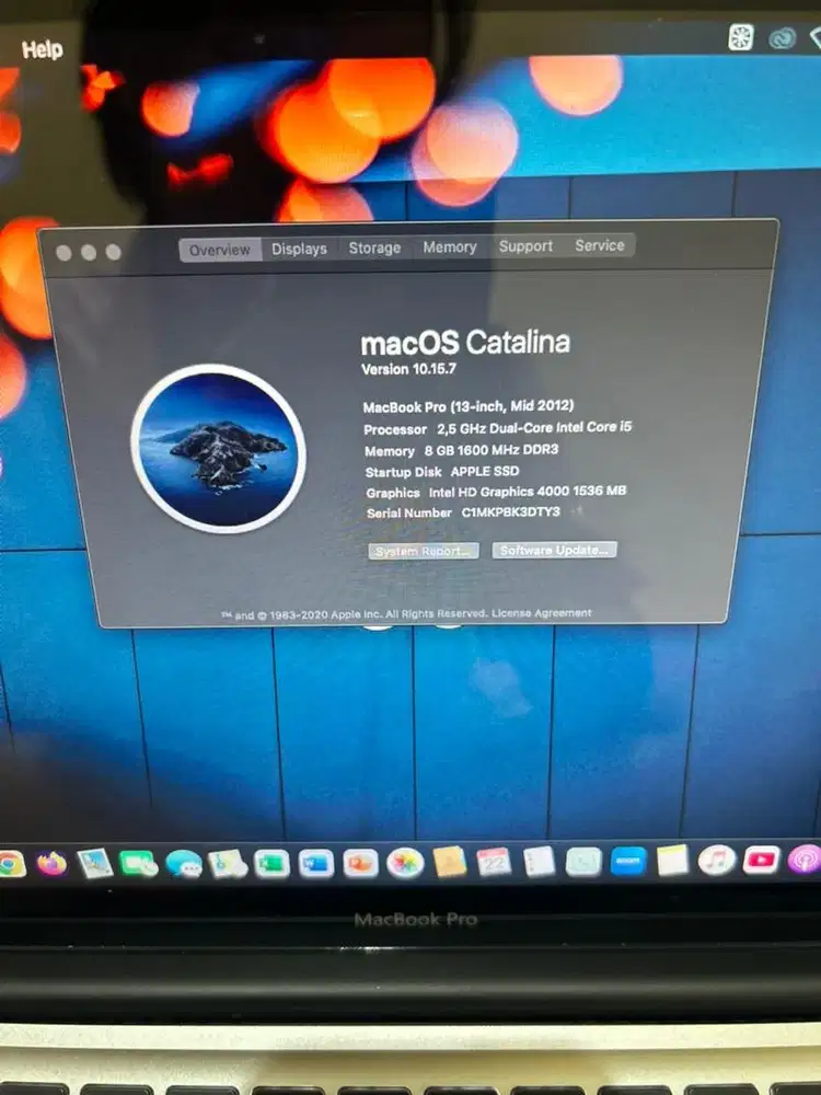 MacBook Pro Catalina 13inch 2012