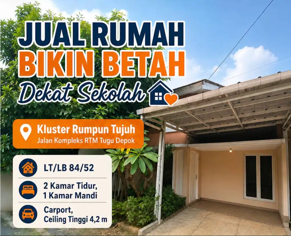 Jual Rumah Bikin Betah Dekat Sekolah