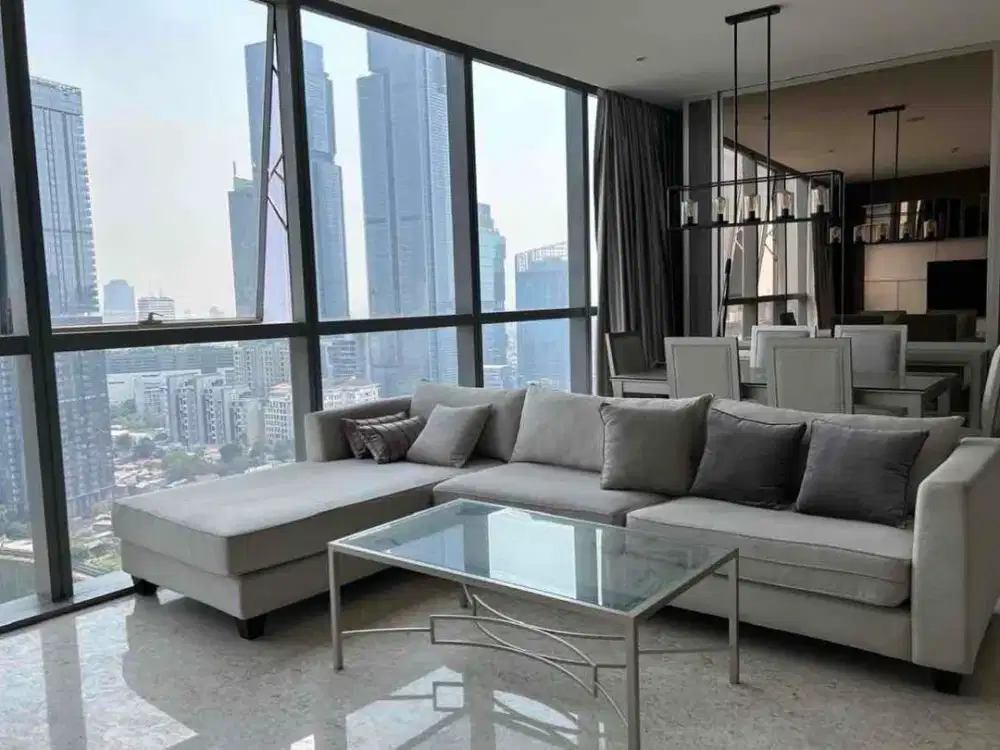 Di sewa apartemen casa domaine 3 kamar tidur tower 1 high zone floor dekat ke grand Indonesia di apartment casa domaine Jakarta Pusat