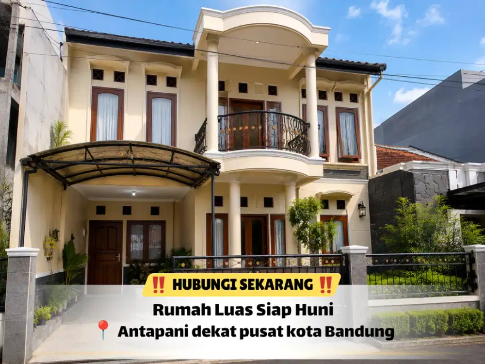 Rumah 2 Lantai Antapani Siap Huni, One Gate System Harga 1,3 M