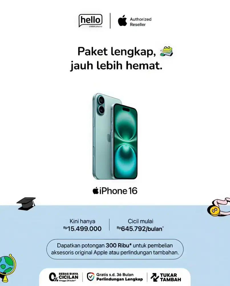 Cicilan 0% Iphone 16