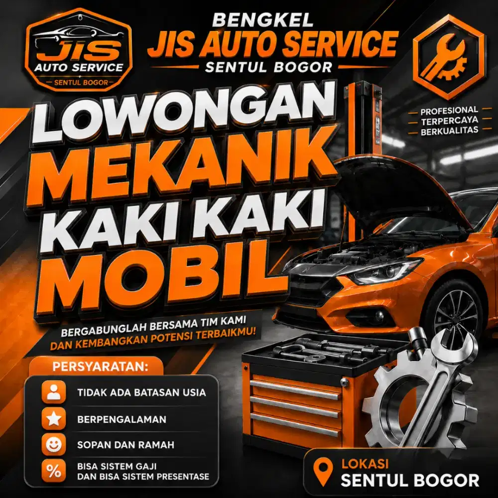 LOWONGAN MEKANIK KAKI KAKI MOBIL