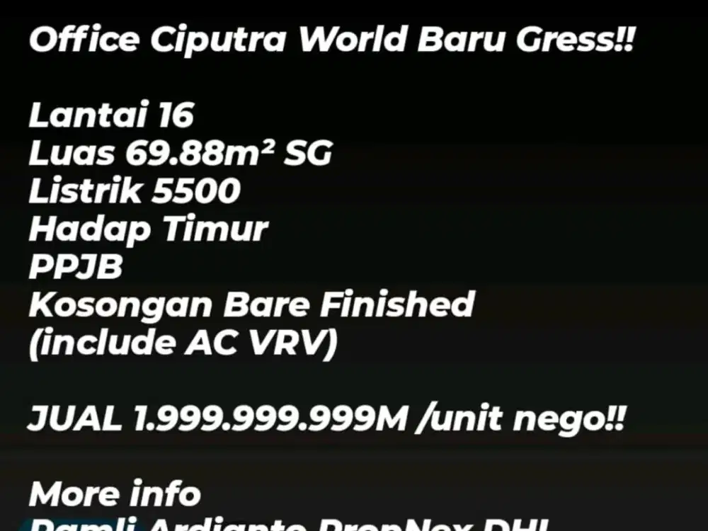 OFFICE CIPUTRA WORLD