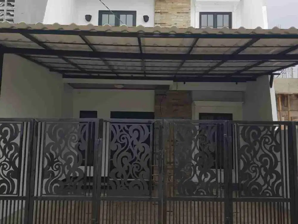 rumah baru American style bebas banjir di jatiasih