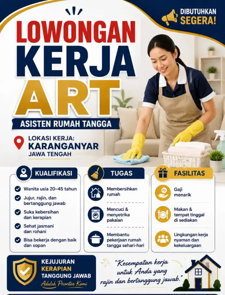 DIBUTUHKAN ART SEGERA, URGENT