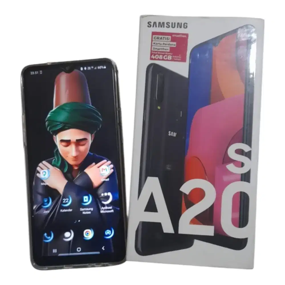 Jual santai samsung A20s 4/64 ok punya