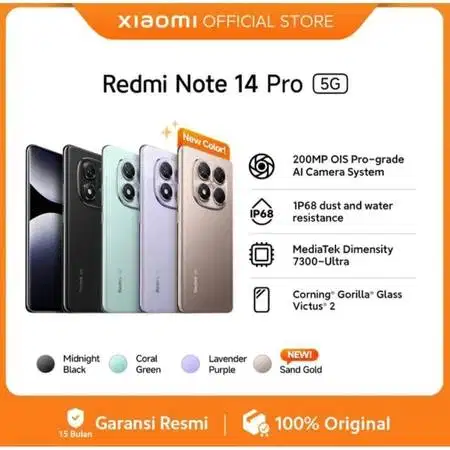 Cari Redmi Note 14 Pro 5G 12/512