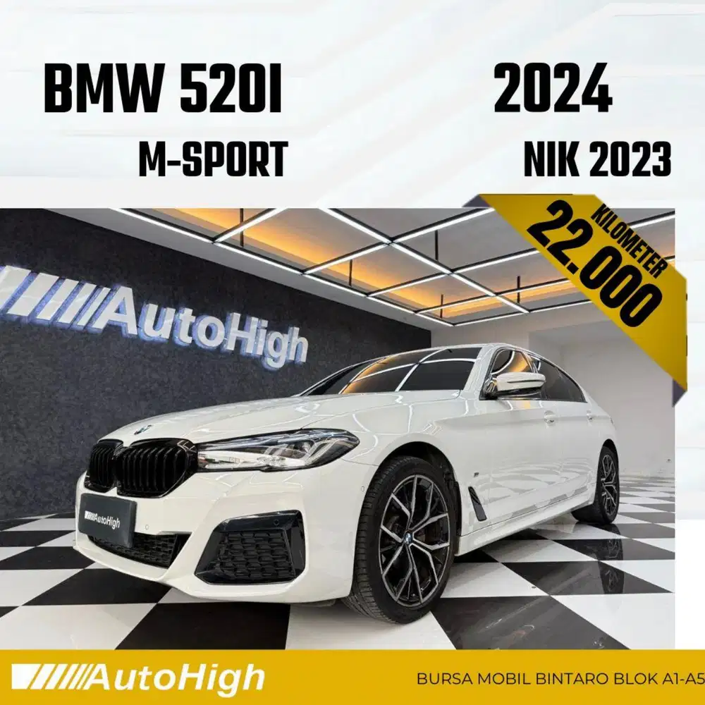 DP10% [Km22.000] 520i M-Sport 2023 White Reg 2022 #AUTOHIGH