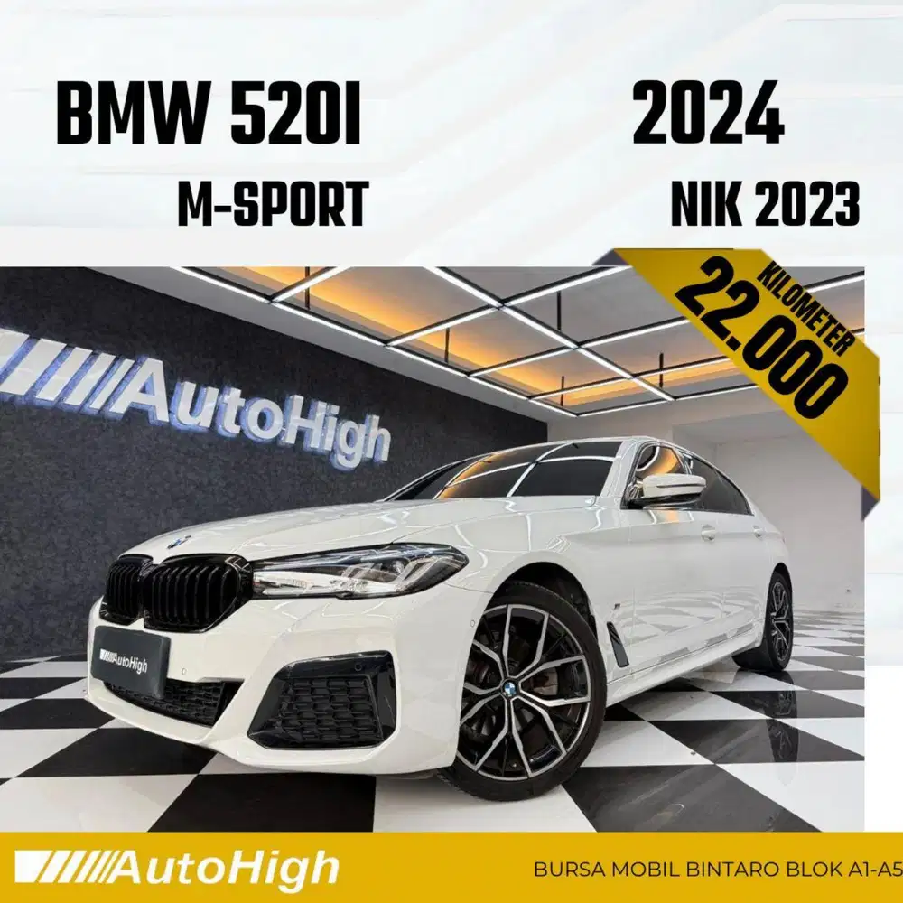 DP10% [Km22.000] 520i M-Sport 2023 White Reg 2024 #AUTOHIGH