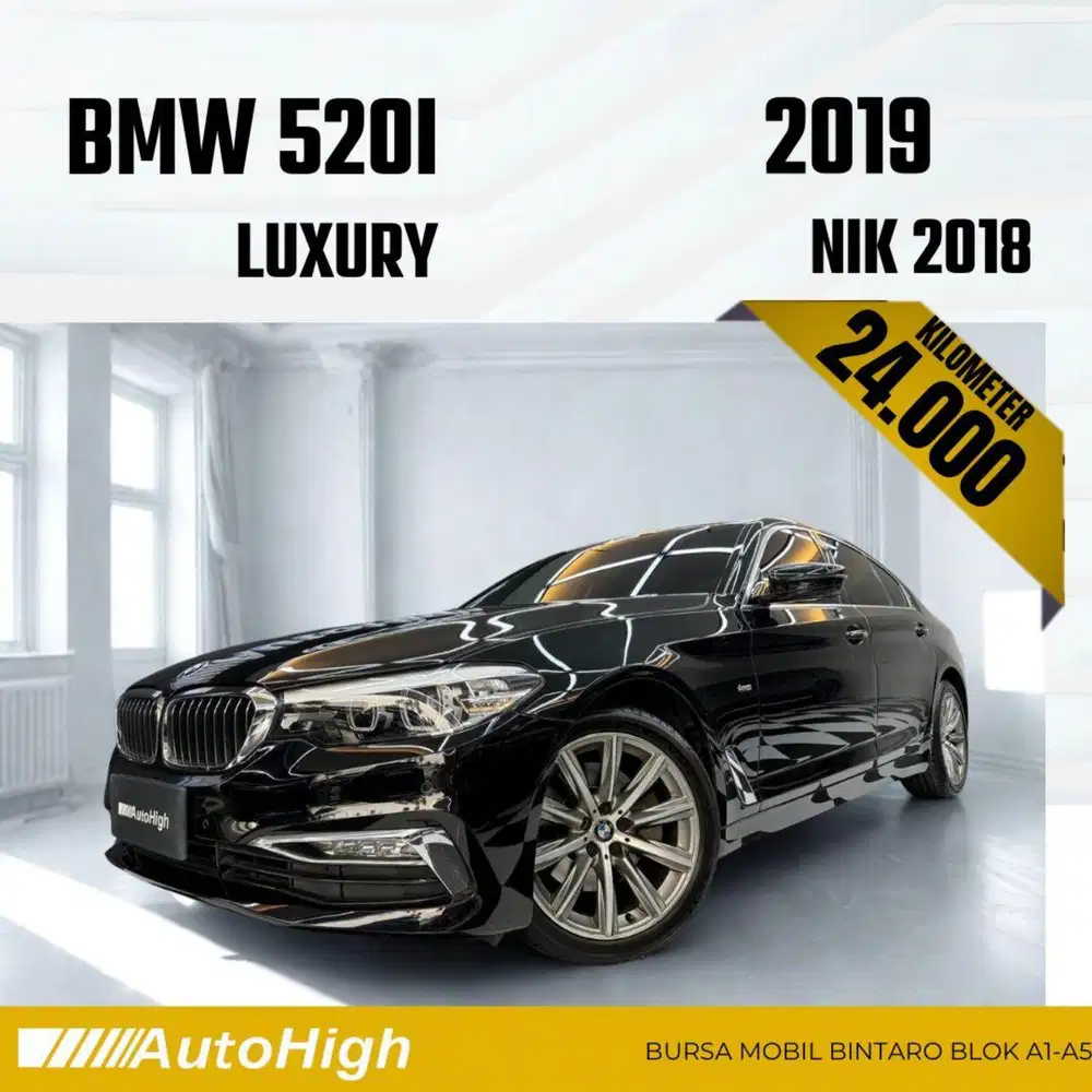 DP10% [Km24.000] 520i Luxury 2018 Black Reg 2019 #AUTOHIGH