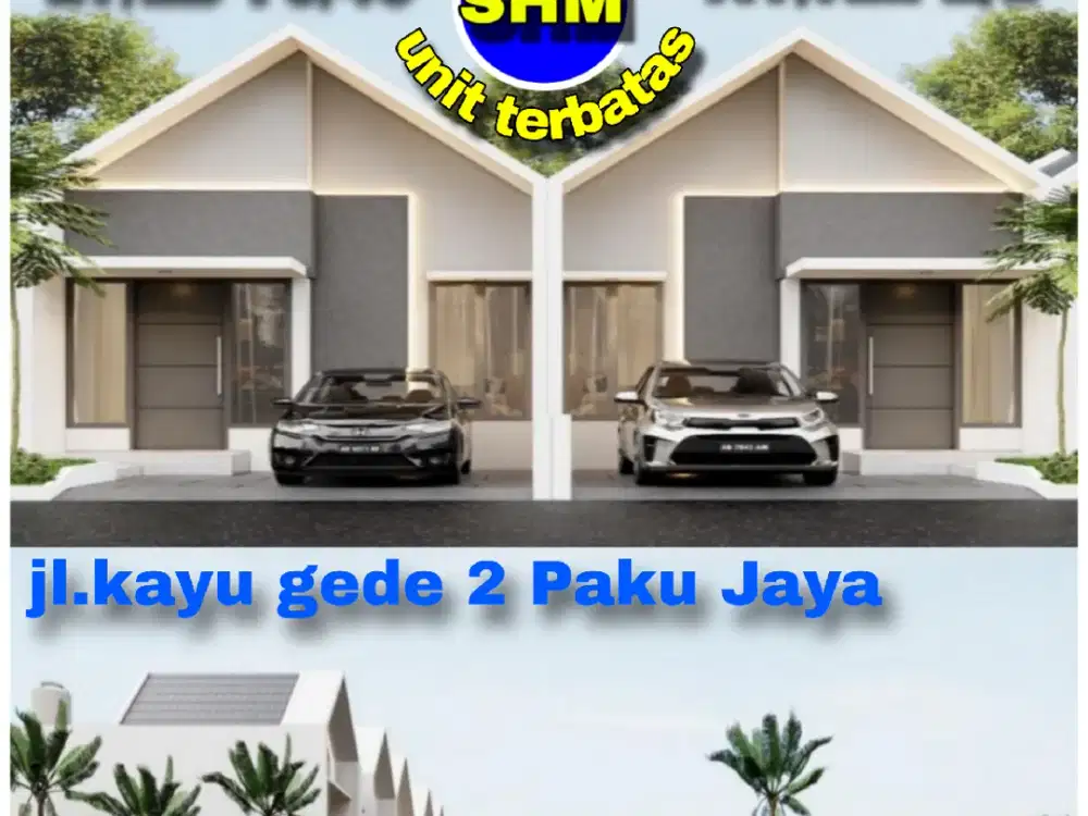 Palm Graha Hunian Strategis Ekonomis One Gate Scurity Sistem Di Kayu Gede 2 Paku Jaya Graha Raya. Cash & Kpr