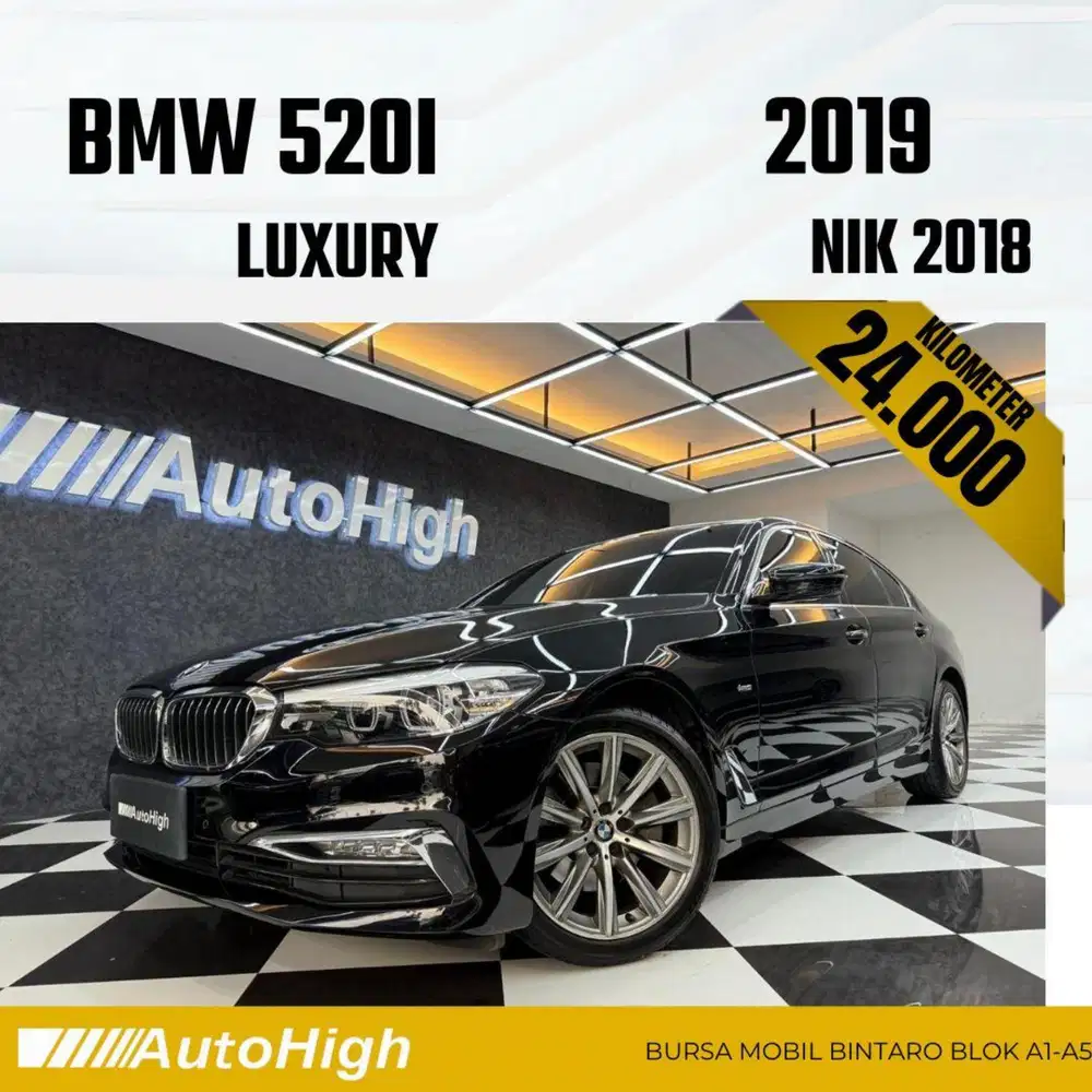 DP10% [Km24.000] 520i Luxury 2018 Black Reg 2020 #AUTOHIGH