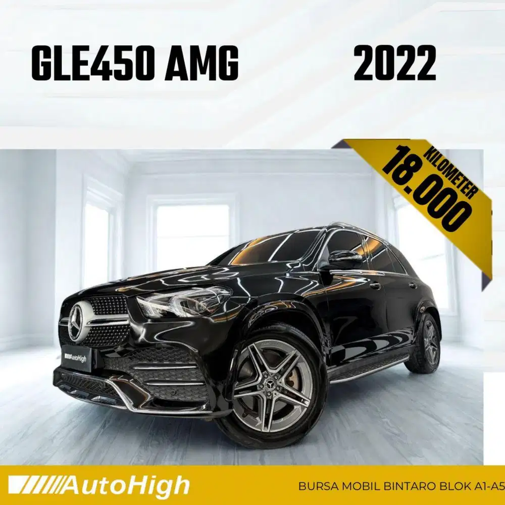 DP10% [Km18.000] GLE450 AMG 2022 Black /GLE 450 Reg 2023 #AUTOHIGH
