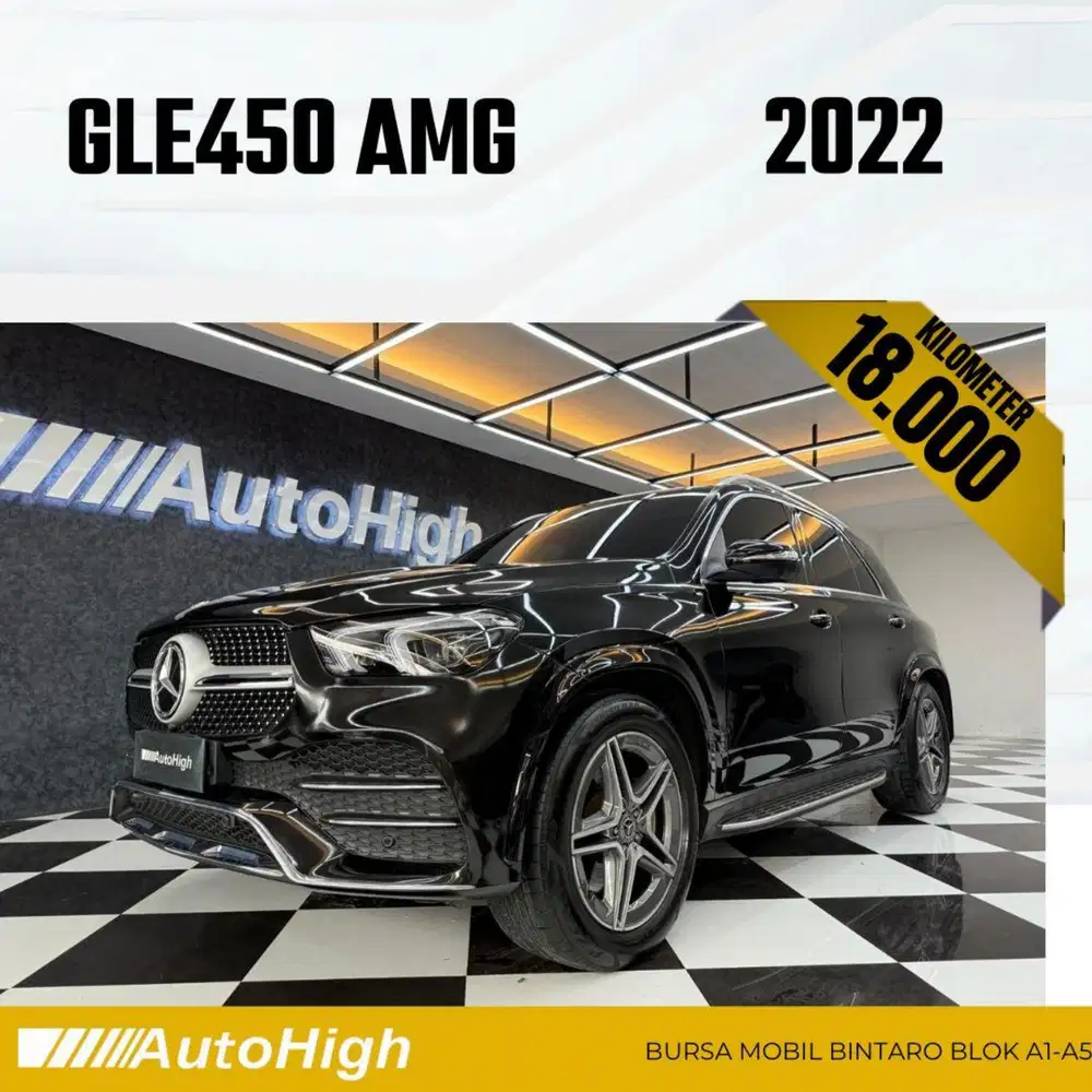 DP10% [Km18.000] GLE450 AMG 2022 Black / GLE 450 Reg 2021 #AUTOHIGH