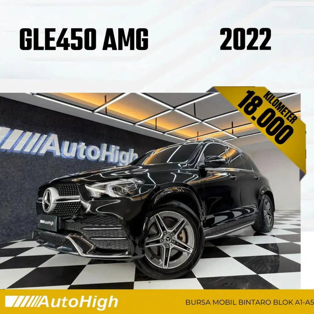 DP10% [Km18.000] GLE450 AMG 2022 Black / GLE 450 Reg 2021 #AUTOHIGH