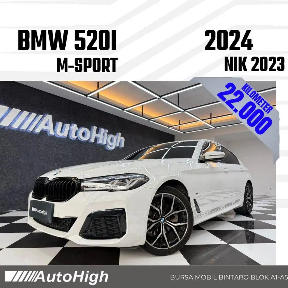 DP10% [Km22.000] 520i M-Sport 2023 White Reg 2024 #AUTOHIGH