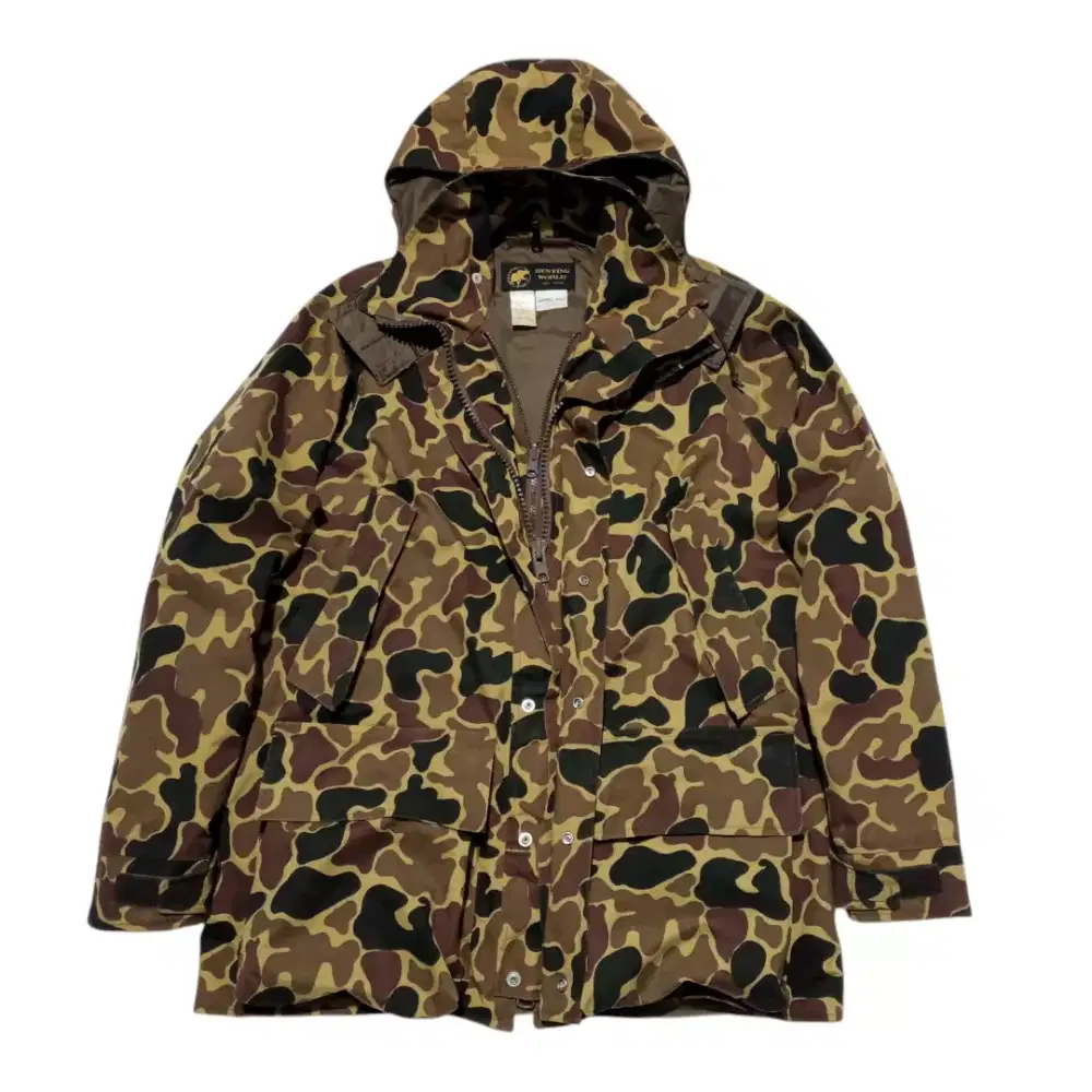 HUNTING WORLD NEW YORK Vintage 80's Gore-tex Camoflage JKT Made In USA