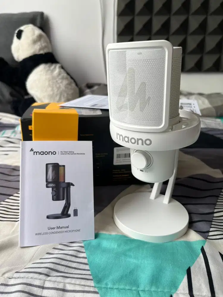 Maono DM-40 AI Wireless Mic (White / putih)