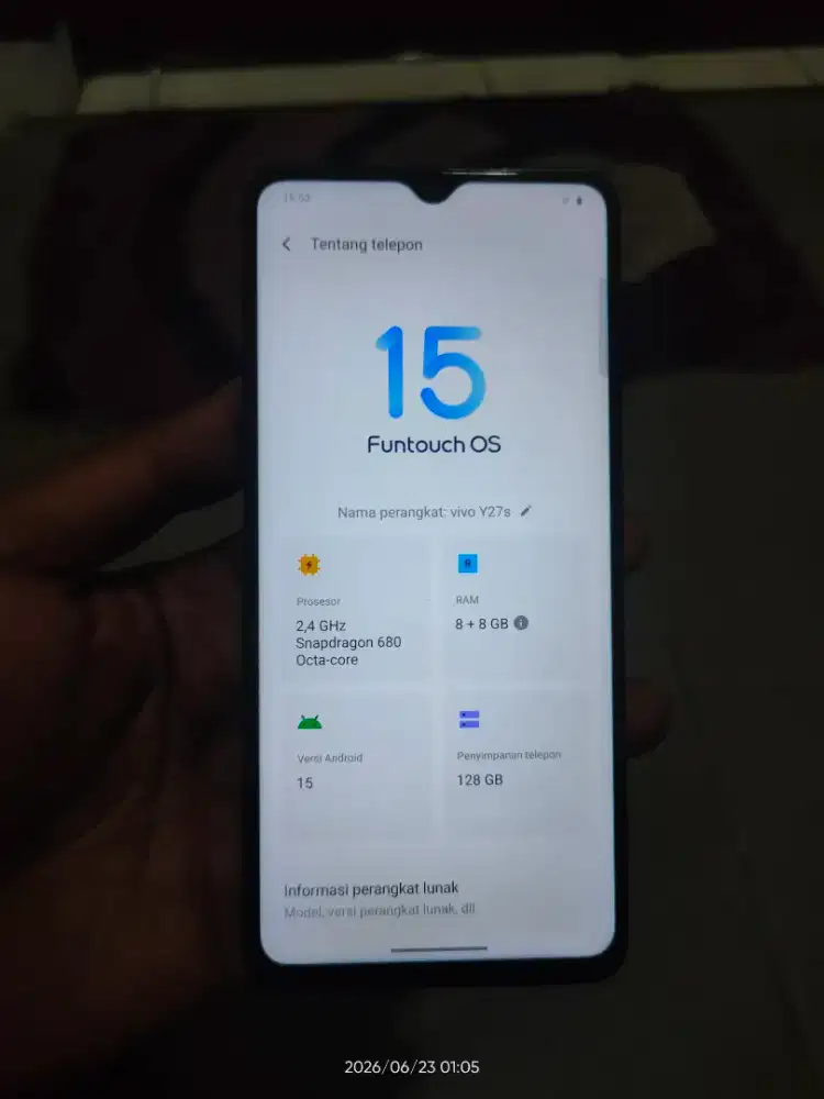 Vivo Y27s 8/128 ex resmi vivo indonesia