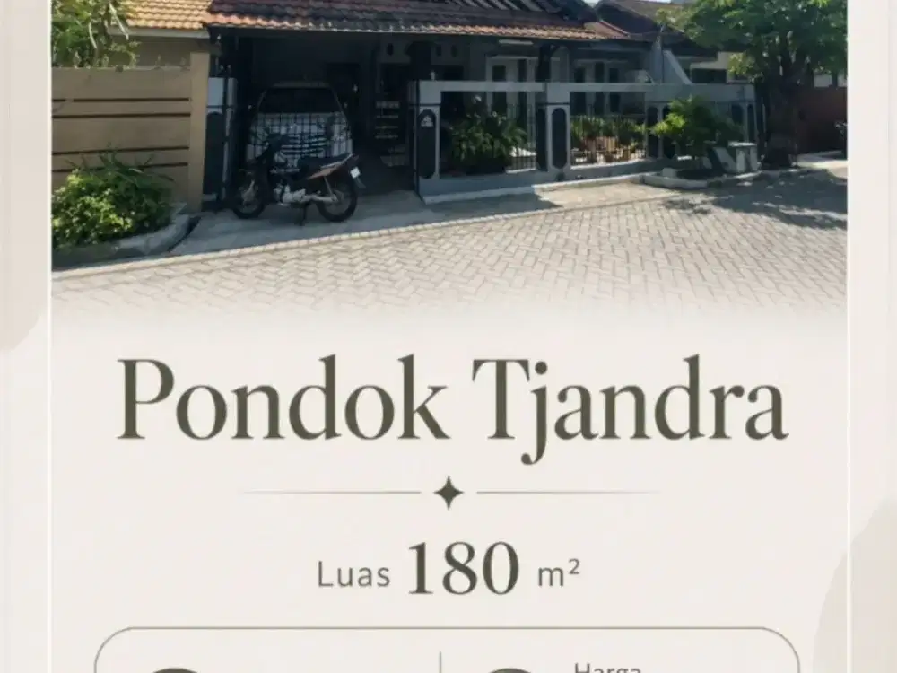 Murah Pondok Tjandra Rumah Hitung Tanah