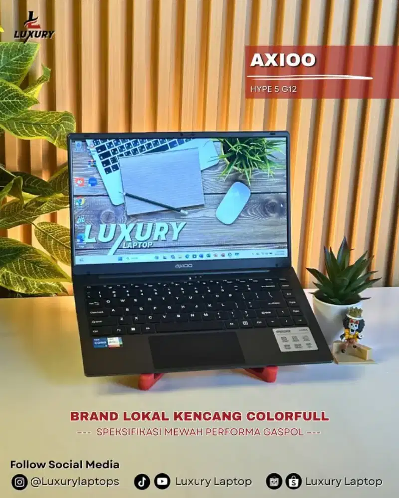 LAPTOP AXIOO HYPE 5 G12 12TH GEN INTEL CORE I5 SSD 256GB RAM 16GB DDR4