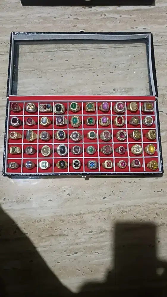 Di jual cincin premium smua batu dan ring perak