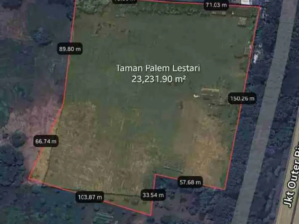DIJUAL Tanah di  Jl Raya Taman Palem Lestari Cengkareng JakBar