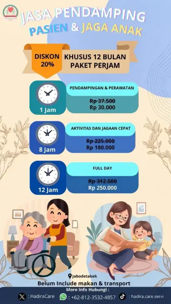Harga Diskon Jasa Pendamping Pasien dan Jaga Anak