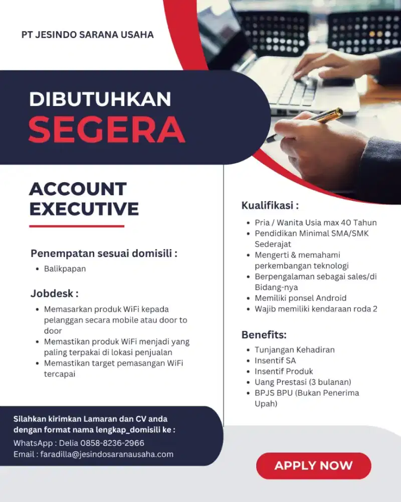 Dibutuhkan Segera