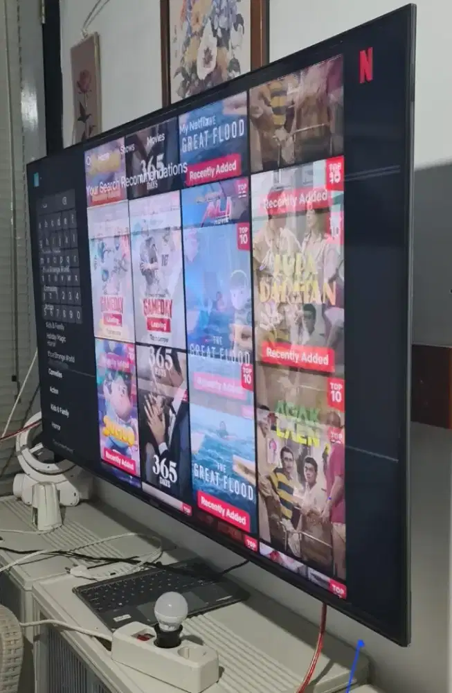 Tv android 50 inch merk hisense gambar bayang dobel