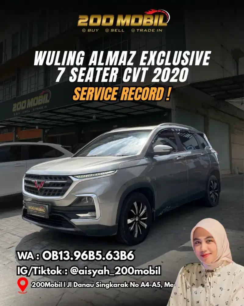 Wuling Almaz Exclusive 7 Seater Cvt 2020 Bensin