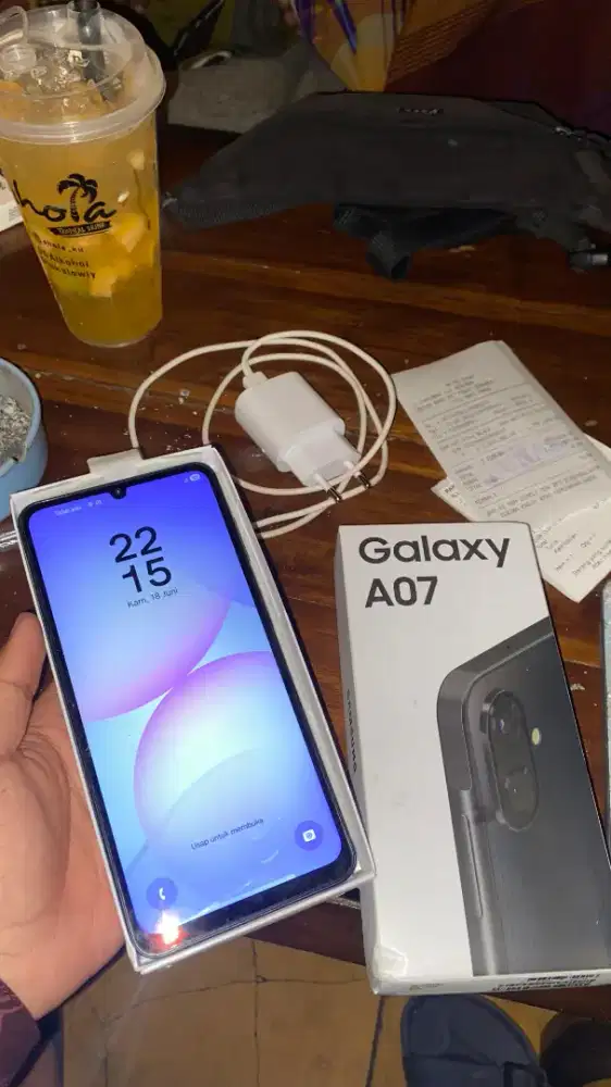 SAMSUNG A07 4 64 SECOND LIKENEW SEBULAN PEMAKAIAN