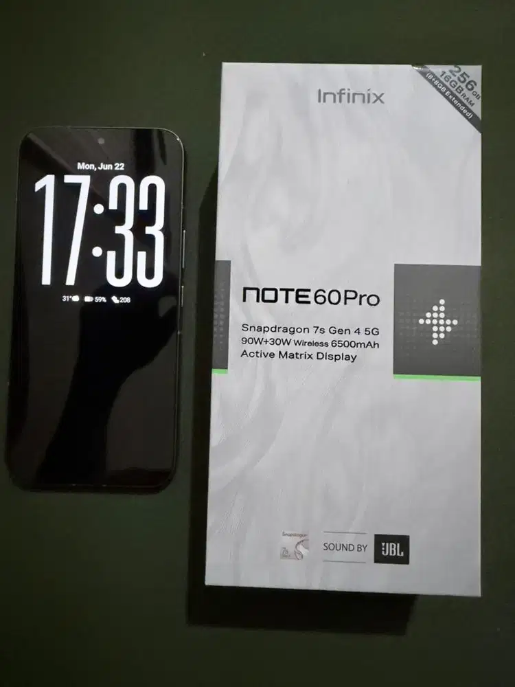 Infinix note 60 pro satu bulan pake MULUS