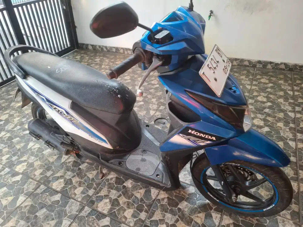 Pajak 9/2026 km22rb, honda beat CBS 110 CW injection 2013 fullOrisinil