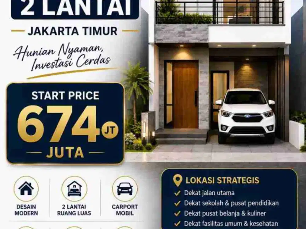 Rumah murah 2 lantai di Ciracas