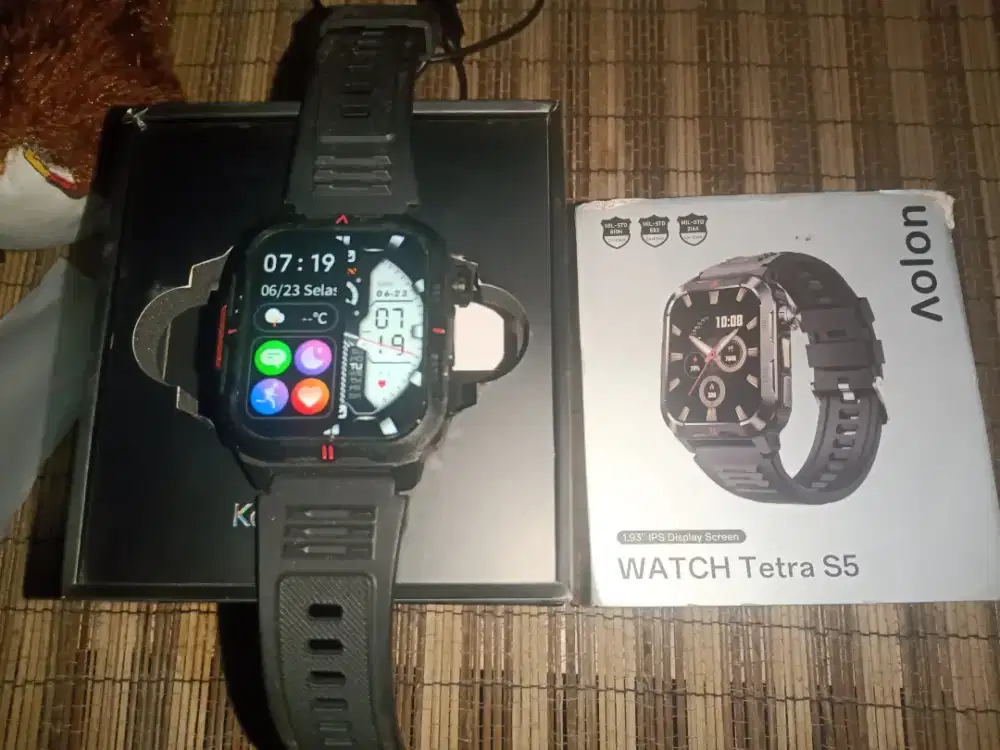 Jam tangan smartwatch anti air aolon tetra s5